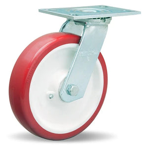 Hamilton S-GS-8NF 8" x 2" Poly-Tech Swivel Caster – 1250 lb
