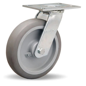 Hamilton S-GS-8TE 8" x 2" Versa-Tech Rubber Swivel Caster – 1250 lb