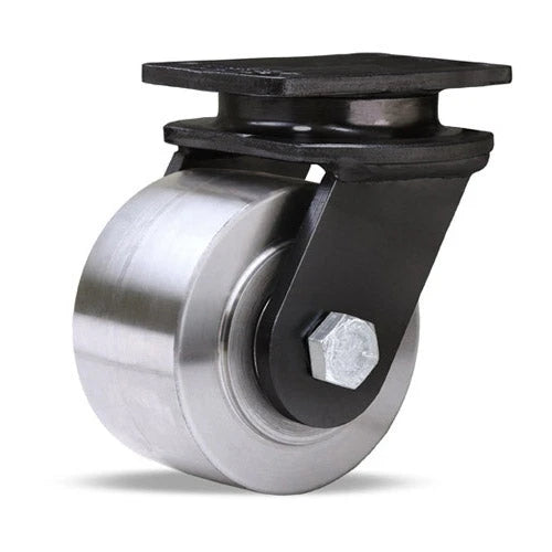 Hamilton S-HEN-35HFSB Kingpinless Swivel Caster – 3.5" Forged Steel Wheel, High Heat to 750° F with Stainless Bearings Hamilton