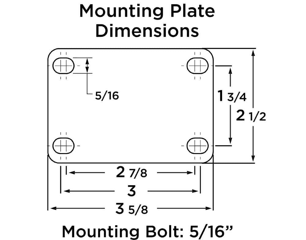 Hamilton S-HENS-5HMSB Kingpinless Caster - 5" x 2" High Heat Stainless Steel Wheel, Precision Bearings, Rated 750° F Hamilton