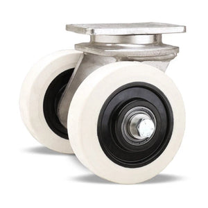 Hamilton HENS2-4HWRSB 4" x 1-3/8" Ultratherm Swivel Dual Wheel Caster – 520 lb