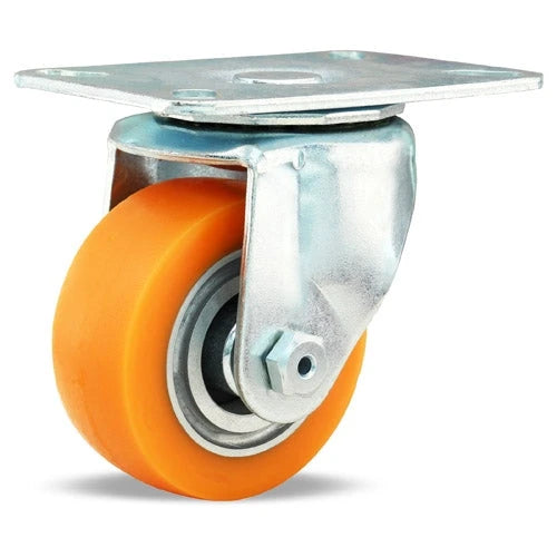 Hamilton Hi-Lo 3" Swivel Caster - 400 lbs Load Capacity, Ergo-Tech Donut Tread Polyurethane Wheel, 3/8" Precision Ball Bearings Hamilton