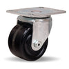 Hamilton S-HL-3P Hi-Lo Swivel Caster, 450 lbs Load Capacity - 3x1.75 Inch Plastex Phenolic Wheel, 3/8 Inch Straight Roller Bearing Hamilton