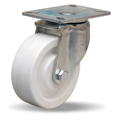 Hamilton Hi-Lo Swivel Caster, 4-inch Aqualite Polyolefin Wheel, 400 lbs Capacity, 5/8" Plain Bore - Durable 75D Material Hamilton