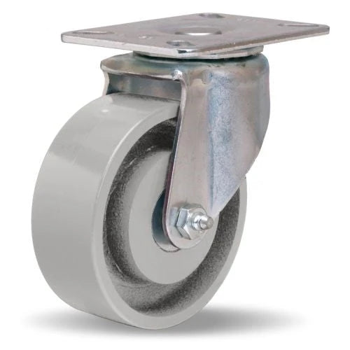 Hamilton S-HL-4HM High Heat Swivel Caster – 4x1.5" Metal Wheel, 525°F Heat Resistant with Roller Bearings & Grease Hamilton