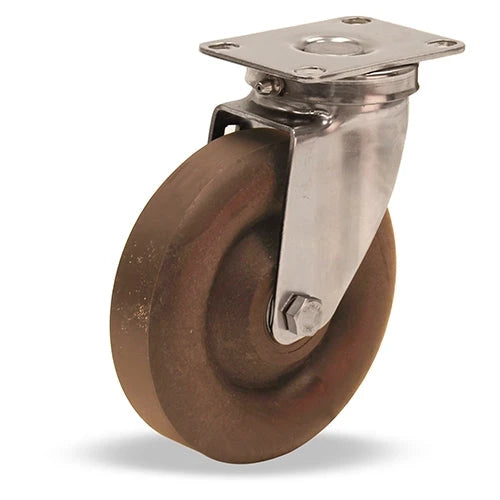 Hamilton S-HL-5HNY High Heat Swivel Caster – 5" Scorcher Wheel, Rated up to 475°F with Roller Bearing and High Heat Grease for Industrial Use Hamilton