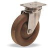 Hamilton S-HL-5HNY High Heat Swivel Caster – 5" Scorcher Wheel, Rated up to 475°F with Roller Bearing and High Heat Grease for Industrial Use Hamilton