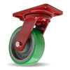 Hamilton Heavy Service Swivel Caster with 6" x 2" Duralast Polyurethane (95A) on Cast Iron Wheel with 1/2" Sealed Precision Ball Bearings Hamilton