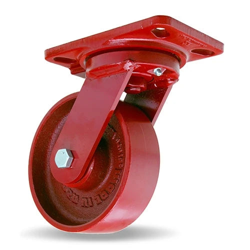 Hamilton Heavy Service Swivel Caster with 6" x 2" Metal Wheel with 1/2" Sealed Precision Ball Bearing Hamilton