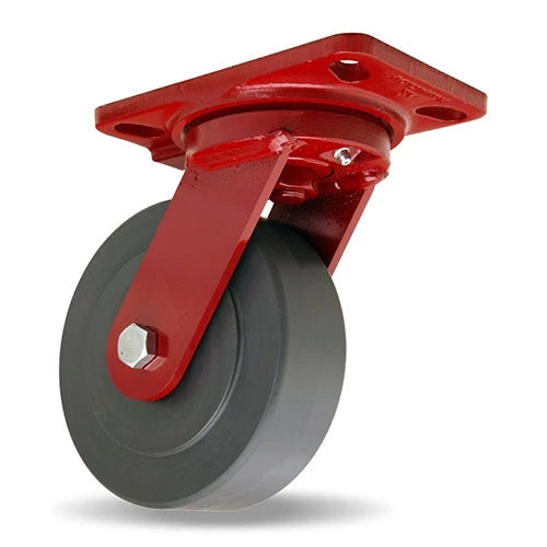 Hamilton Heavy Service Swivel Caster with 6" x 2" Nylast High Performance Cast Nylon Wheel with 1/2" Sealed Precision Ball Bearings Hamilton
