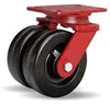 Hamilton Heavy Service Dual-Wheel Swivel Caster with 6