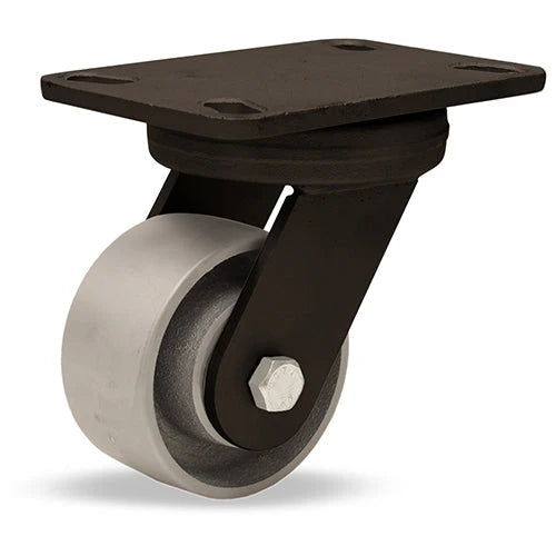 Hamilton HSK Inferno 4" x 2" Metal Wheel Swivel Caster - 800lbs Load Capacity @ 550°F, 400lbs @ 750°F - Kingpinless with 1/2" High Heat Stainless Steel Shielded Precision Ball Bearings Hamilton