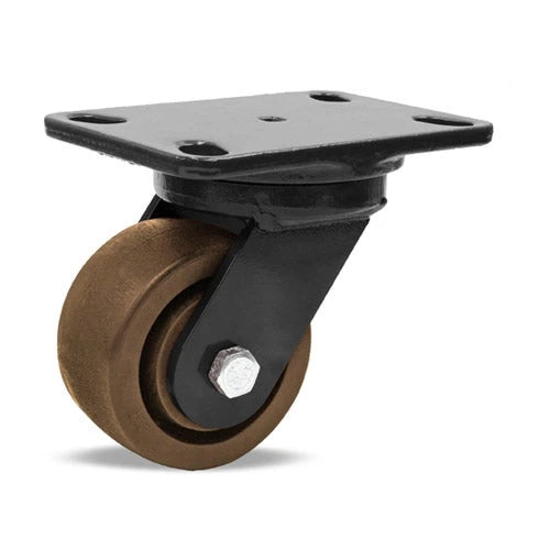 Hamilton 4" x 2" Inferno Series Kingpinless Swivel Caster - 800 lbs Load Capacity - HSK Scorcher™ Wheel with 1/2" Roller Bearing - High Heat 550° F Rated with Heat Grease - S-HSK-4HNY Hamilton