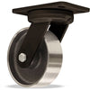 Hamilton 6" Kingpinless Swivel Caster - HSK Inferno Series - High Heat 750°F Rated - 6x2 Forged Steel Wheel - 1/2" Stainless Steel Shielded Ball Bearings - 1600lbs Capacity at 550°F, 800lbs at 750°F Hamilton