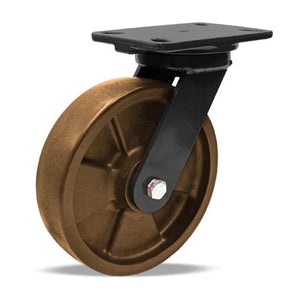 Hamilton 8" x 2" Scorcher Swivel Kingpinless Caster – 1400 lb