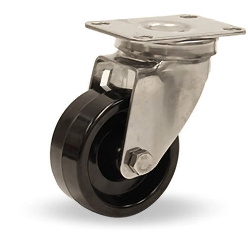 Hamilton S-HSTL-3HCSB Swivel Caster - 3" High Heat Duratherm Wheel with Roller Bearing - Up to 572°F Resistant Hamilton