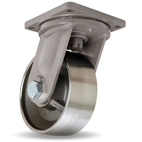 Hamilton Maxi-Duty Swivel Caster with 10" x 4" Forged Steel Wheel with 1 1/4" Precision Tapered Roller Bearings Hamilton