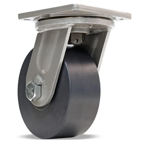 Hamilton Maxi-Duty Swivel Caster with 10" x 4" Nylast Wheel with 1 1/4" Precision Roller Ball Bearings Hamilton