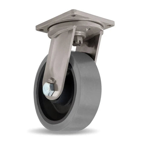 Hamilton Maxi-Duty Swivel Caster with 12" x 5" (1" Thick) DuraGlide Polyurethane (95A) on Forged Steel Center with 1 1/4" Precision Sealed Ball Bearings Hamilton