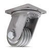 Hamilton Maxi-Duty Swivel Caster with 6" x 4" UltraGlide™ (95A) Quad-Wheel Grey Tread on Aluminum Core with 1 1/4" Sealed Precision Ball Bearings Hamilton