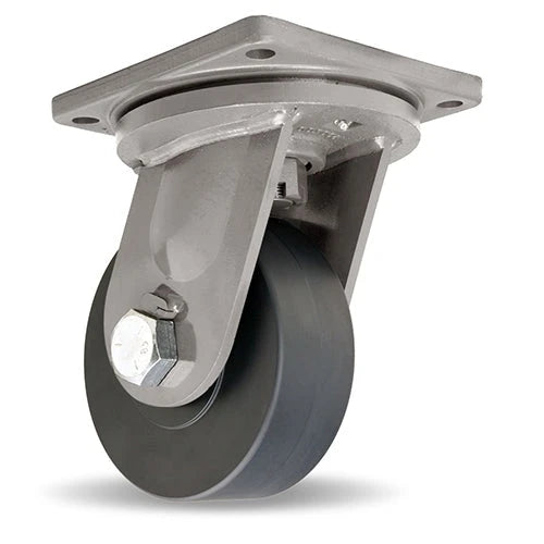 Hamilton Maxi-Duty Swivel Caster with 8" x 3" Nylast™ Wheel with 1 1/4" Precision Ball Bearings Hamilton