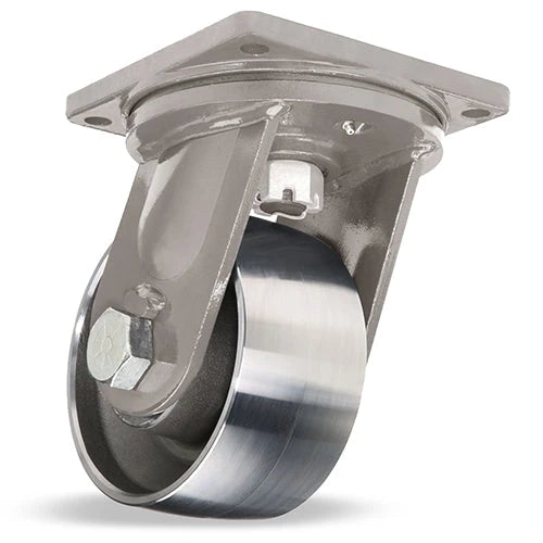 Hamilton Maxi-Duty Swivel Caster with 8" x 4" Forged Steel Wheel with 1 1/4" Precision Tapered Roller Bearings Hamilton
