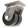 Hamilton Maxi-Duty Dual-Wheel Swivel Caster with 6" x 3" Nylast High Performance Cast Nylon Wheel with 1 -1/4" Sealed Precision Ball Bearings Hamilton