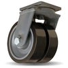 Hamilton Maxi-Duty Dual Swivel Caster 16" x 5" | 15,400 lbs Load Capacity | DuraGlide-AGV Polyurethane (95A) on Cast Iron | 1-1/4" Sealed Precision Ball Bearing - S-MDD-AGV-165GB95 Hamilton