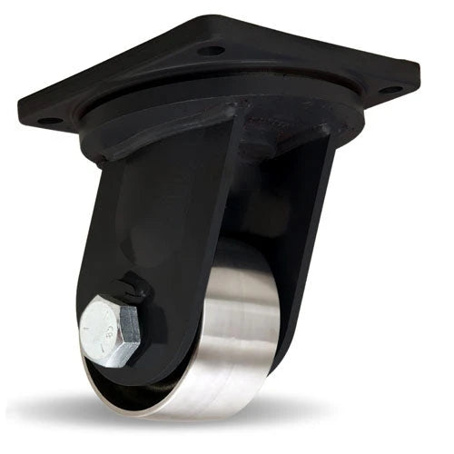 Hamilton 6" x 3" High Heat Swivel Caster | 750°F Rated | 7000 lbs. Load Capacity at 550°F | Forged Steel Wheel with 1 1/4" Stainless Steel Bearings Hamilton