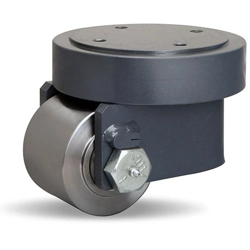 Hamilton Mini-Mite 10,000 lbs. Load Capacity Low Profile Swivel Caster - 4" x 3" Steel Roller with Dual Needle Thrust & Roller Bearings on 1" Axle Hamilton