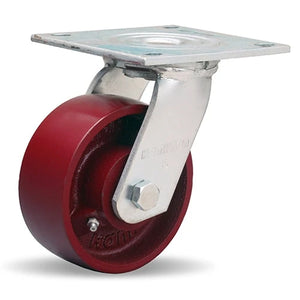 Hamilton S-MS-5MB 5" x 2" Metal Swivel Caster – 1250 lb