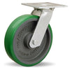 Hamilton S-MS-8DB Medium Service Swivel Caster - 8" x 2" Duralast Polyurethane Wheel, Precision Bearings for Industrial Use Hamilton