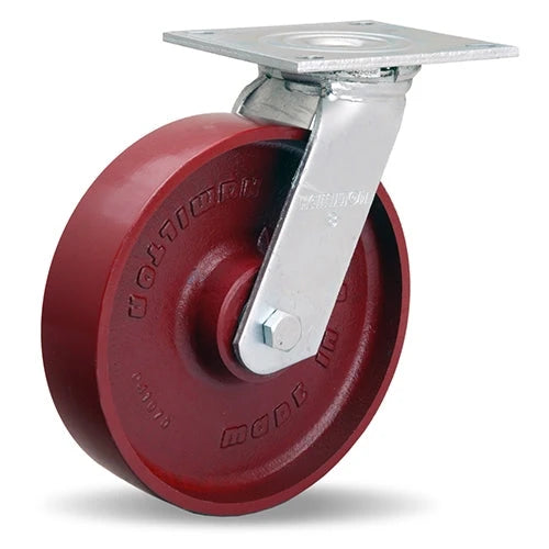 Hamilton S-MS-8MB Medium Service Swivel Caster - 8x2 Inch Metal Wheel with Precision Ball Bearings for Industrial Use Hamilton