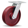 Hamilton S-MS-8MB Medium Service Swivel Caster - 8x2 Inch Metal Wheel with Precision Ball Bearings for Industrial Use