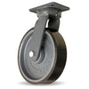 Hamilton Super Endurance™ Kingpinless Swivel Caster with 12" x 3" Duralast XC® Polyurethane (70D) on Cast Iron Wheel with 3/4" Sealed Precision Ball Bearings Hamilton