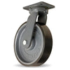 Hamilton Super Endurance™ Kingpinless Swivel Caster with 12" x 3" Duralast XC® Polyurethane (70D) on Cast Iron Wheel with 3/4" Sealed Precision Ball Bearings CasterHQ