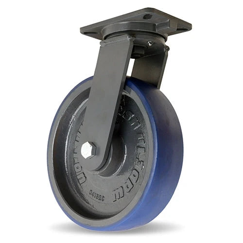 Hamilton Super Endurance™ Kingpinless Swivel Caster with 12" x 3" Ergo-Glide XT 1" thick Polyurethane (85A) Wheel with 3/4" Sealed Precision Ball Bearing Hamilton