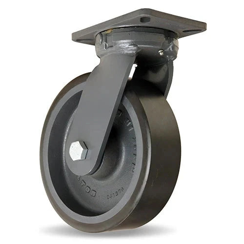 Hamilton Super Endurance™ Kingpinless Swivel Caster with 10" x 3" Duralast XC® Polyurethane (70D) on Cast Iron Wheel with 3/4" Sealed Precision Ball Bearings CasterHQ