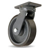 Hamilton Super Endurance™ Kingpinless Swivel Caster with 10" x 3" Duralast XC® Polyurethane (70D) on Cast Iron Wheel with 3/4" Sealed Precision Ball Bearings CasterHQ