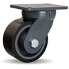 Hamilton Super Endurance™ Kingpinless Swivel Caster with 6" x 3" Duralast XC® Polyurethane (70D) on Cast Iron Wheel with 3/4" Sealed Precision Ball Bearings CasterHQ