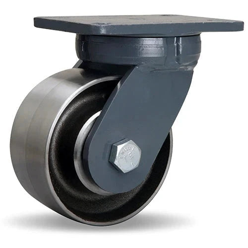 Hamilton Super Endurance™ Kingpinless Swivel Caster with 6" x 3" Forged Steel Wheel with 3/4" Sealed Precision Ball Bearing CasterHQ