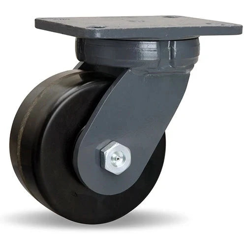 Hamilton Super Endurance™ Kingpinless Swivel Caster with 6" x 3" Plastex Phenolic Wheel with 1" Straight Roller Bearing CasterHQ