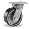 Hamilton Super Endurance™ Kingpinless Swivel Caster with 8" x 3" Duralast XC® Polyurethane (70D) on Cast Iron Wheel with 3/4" Sealed Precision Ball Bearings Hamilton