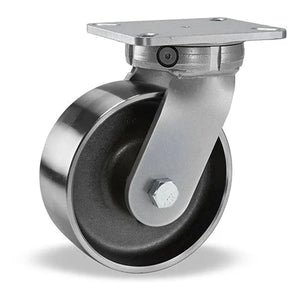 Hamilton Super Endurance™ Kingpinless Swivel Caster with 8" x 3" Forged Steel Wheel with 3/4" Sealed Precision Ball Bearing CasterHQ