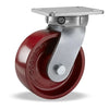 Hamilton Super Endurance™ Kingpinless Swivel Caster with 8" x 3" Metal Wheel with 3/4" Sealed Precision Ball Bearing CasterHQ