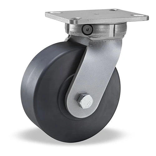 Hamilton Super Endurance™ Kingpinless Swivel Caster with 8" x 3" Nylast™ High Performance Cast Nylon Wheel with 3/4" Sealed Precision Ball Bearings Hamilton