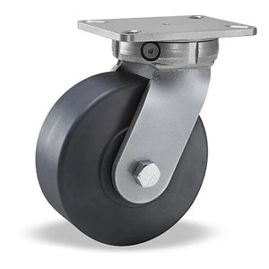 Hamilton Super Endurance™ Kingpinless Swivel Caster with 8" x 3" Nylast™ High Performance Cast Nylon Wheel with 3/4" Sealed Precision Ball Bearings CasterHQ