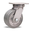Hamilton Super Endurance™ Swivel Caster with 8" x 3" UltraGlide™ (95A) Triple Wheel Grey Tread on Aluminum Core with 3/4" Sealed Precision Ball Bearings CasterHQ