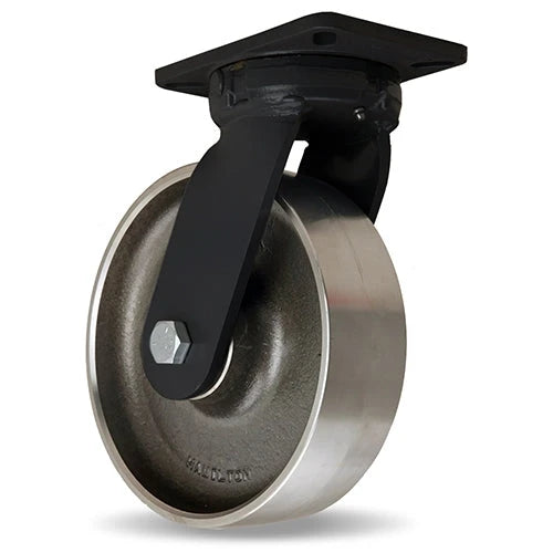 Hamilton 10" Forged Steel Swivel Caster | 550°F-750°F High Heat Capacity | 4800lbs-2400lbs Load | Stainless Steel Bearings Hamilton