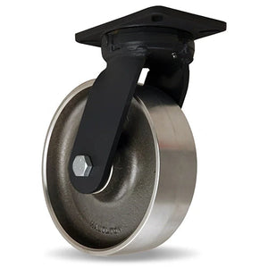 Hamilton 10" Forged Steel Swivel Caster | 550°F-750°F High Heat Capacity | 4800lbs-2400lbs Load | Stainless Steel Bearings Hamilton